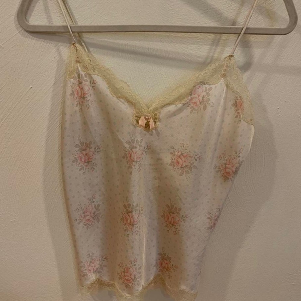 Christian Dior Lace Silk Tank